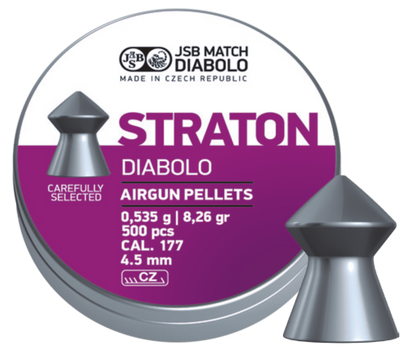 Кулі пневм JSB Diabolo Straton 4,5мм 0,535 гр. (500 шт/уп) 10847 фото